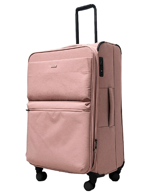 Чемодан тканевый AIRTEX 828 большой 78 см 4 колеса розовый Киев - изображение 2