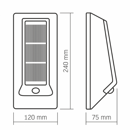 LED Світильник настінний 5000К 500Lm автономний VL-BHSO-003-S Videx Житомир - изображение 7