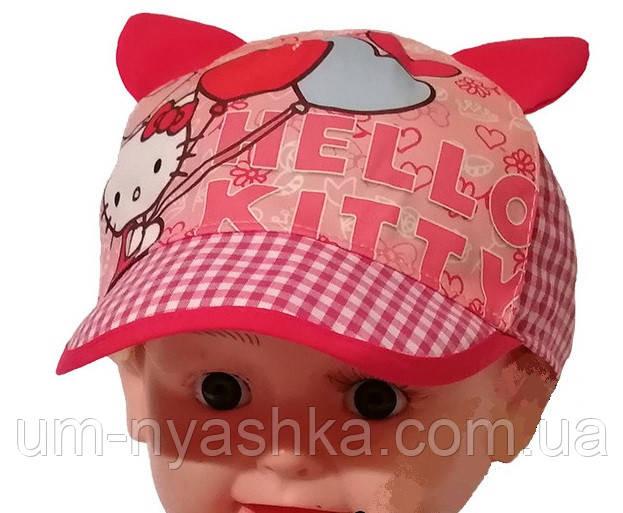 Кепка панамка детская с ушками хлопковая кепка с котиком Кривой Рог - изображение 3