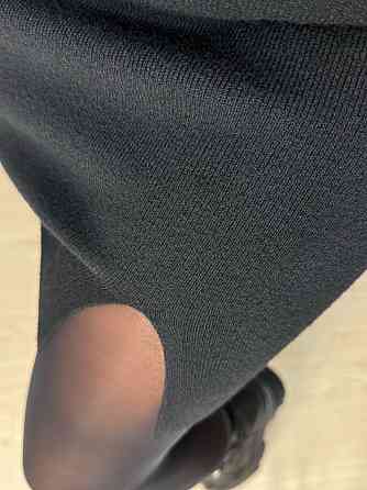 Спідниця жіноча My Fashion 6808-48 в’язана коротка з розрізом, чорний, one size Київ