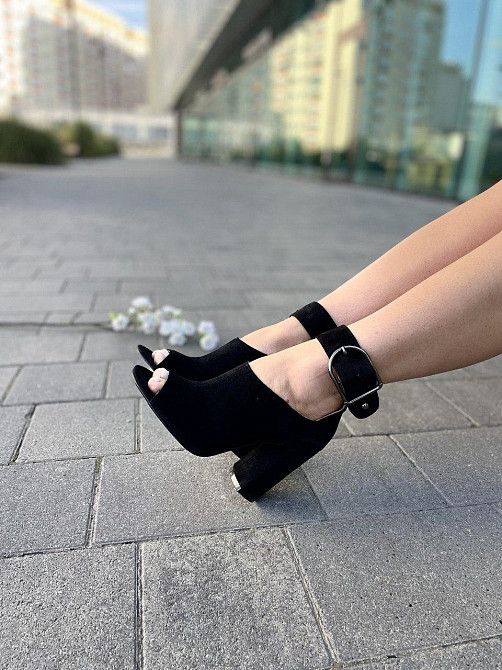 SANTINI Босоніжки жіночі SANTINI 259319-21 чорні (літо, замша натуральна) (3547) Коломыя - изображение 2