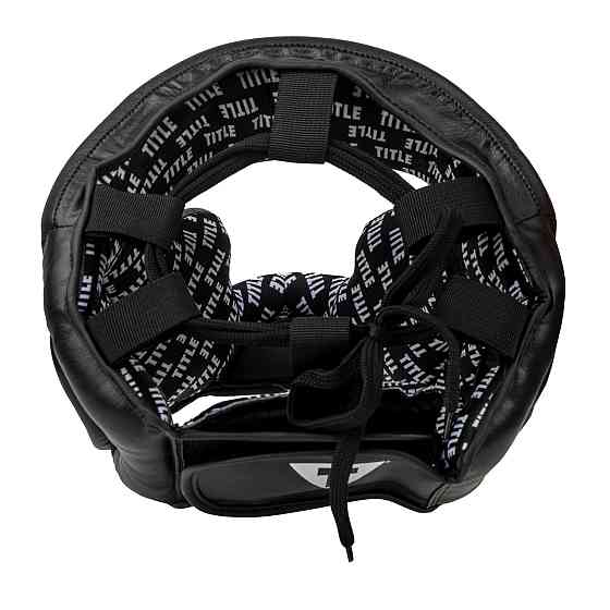 Боксерський шолом TITLE Classic Full Coverage Training Headgear 2.0 Black XL (капа в комплекті) Каменское