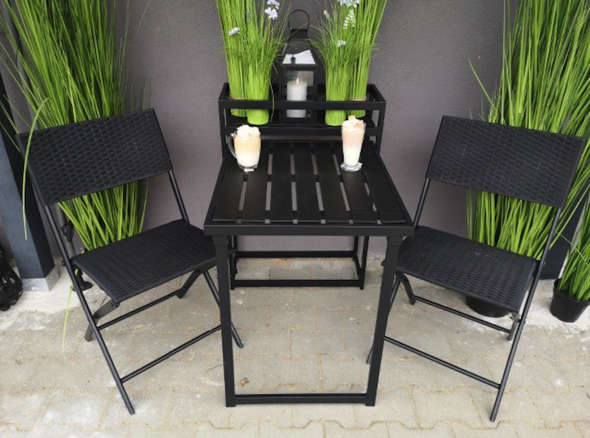 Комплект балконних меблів Jumi Kirbi New з тумбою для квітів Київ - фото 3