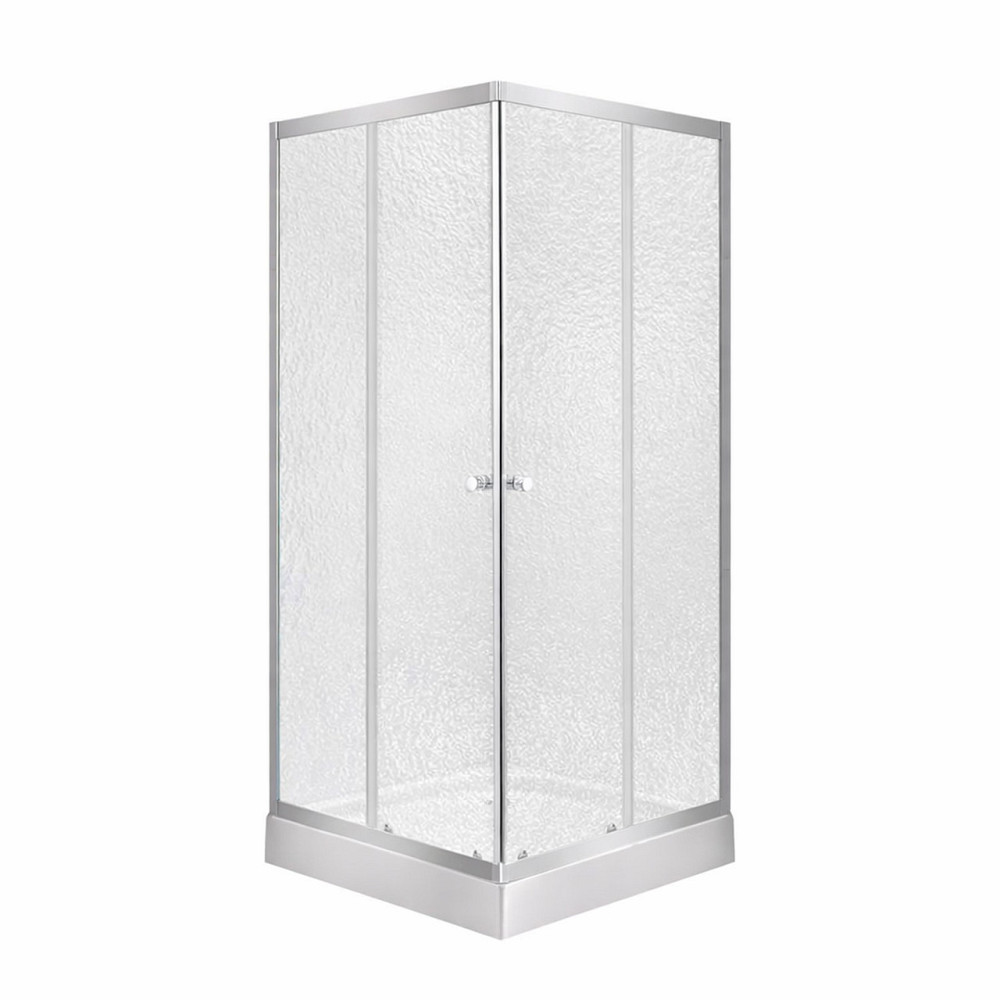 Lidz Wawel SC80x80.SAT.LOW.FR Душевая кабина квадратная, стекло Frost 4 мм + Lidz Душевой поддон KAPIELKA ST80x80х14 Киев - изображение 1