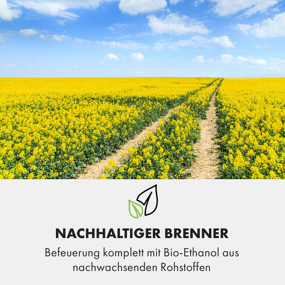 Phantasma Vidro етаноловий камін бездимний пальник із неіржавкої сталі 2h сталевий чорний (Німеччина, читати Рівне - фото 7