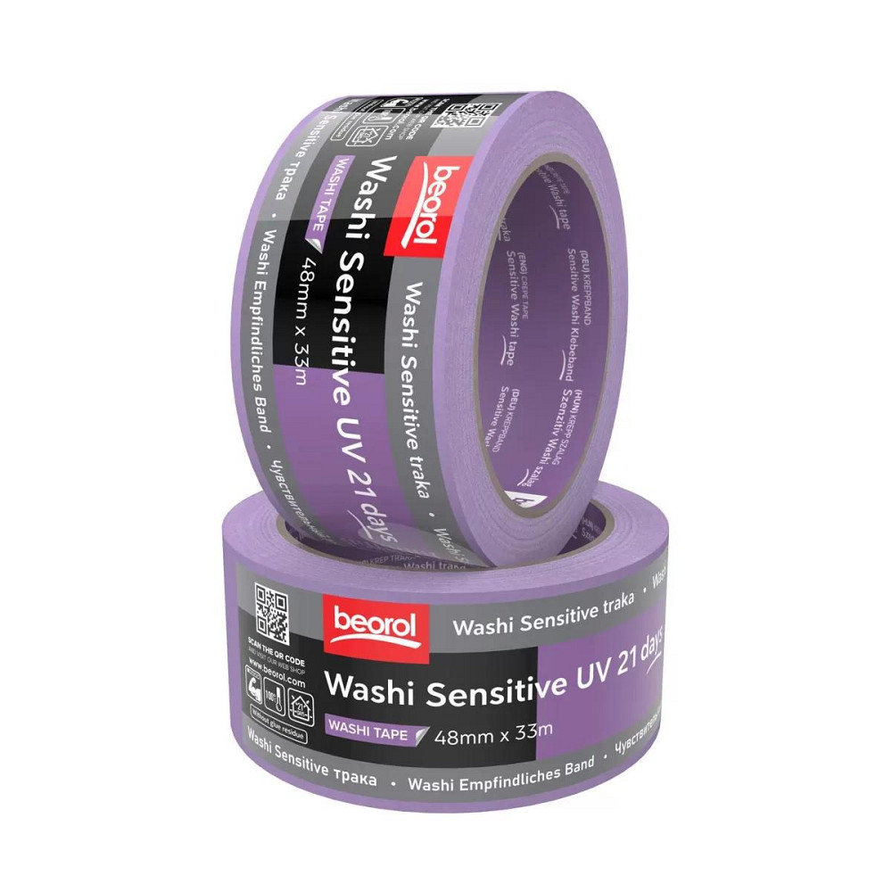 Малярна стрічка BEOROL SENSITIVE 21 день UV Washi Paper 48 мм*33 м Киев - изображение 1