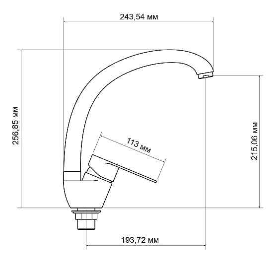 Змішувач для кухні Lidz Tani 008F (k40) LDTAN008FCRM44971 Chrome Київ