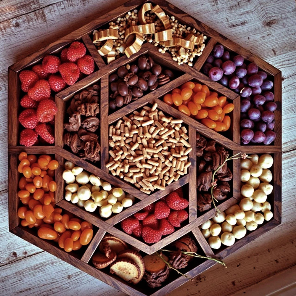 Менажница деревянная 