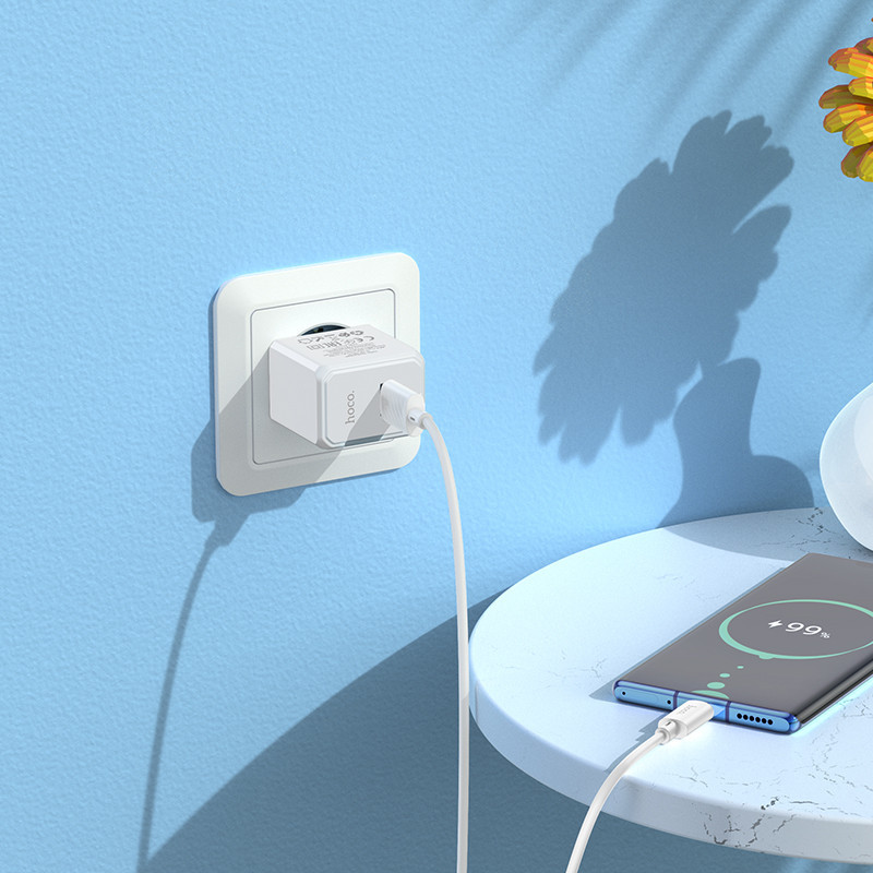 Сетевое зарядное устройство HOCO CS11A Ocean single port charger White Одесса - изображение 4