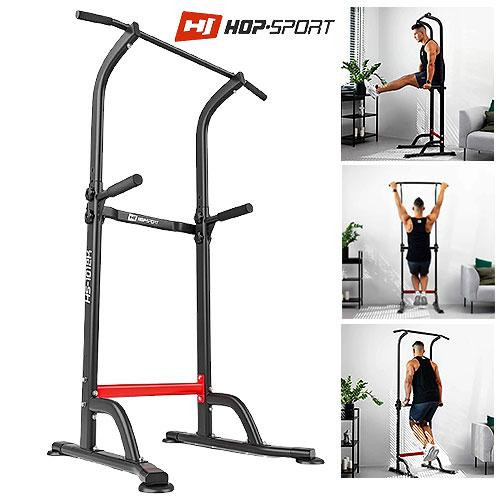 Силова станція HS-1012K тренувальна станція з турніком для підтягувань і ручками для французьких і шведських віджимань Київ - фото 1