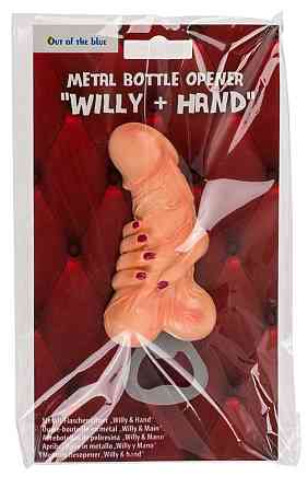 Металева відкривачка для пляшок Willy + Hand Sex Aura Київ