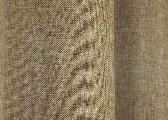 Однотонна тканина "Льон мішковина" висота 2,8м колір капучино 673ш Київ