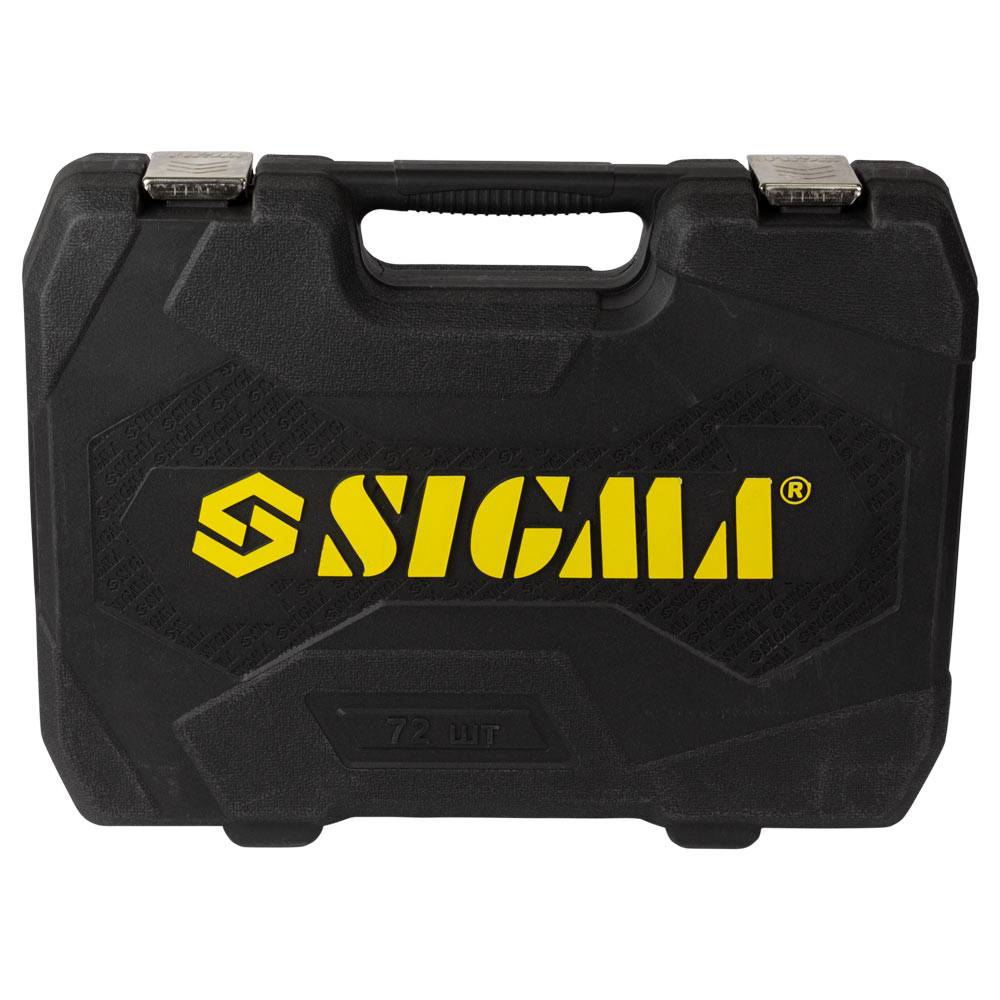 Sigma Набор насадок торцевых и бит 1/4", 1/2" 72шт CrV mid SIGMA (6003741) Коломыя - изображение 3