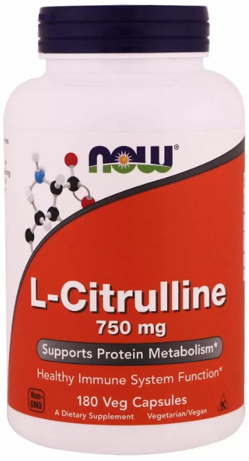 Цитруллин Now Foods L-Citrulline 750 мг 180 вегетарианских капсул Киев - изображение 1