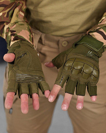 Тактические перчатки mechanix m-pact 3 olive ВТ6049 Киев - изображение 7
