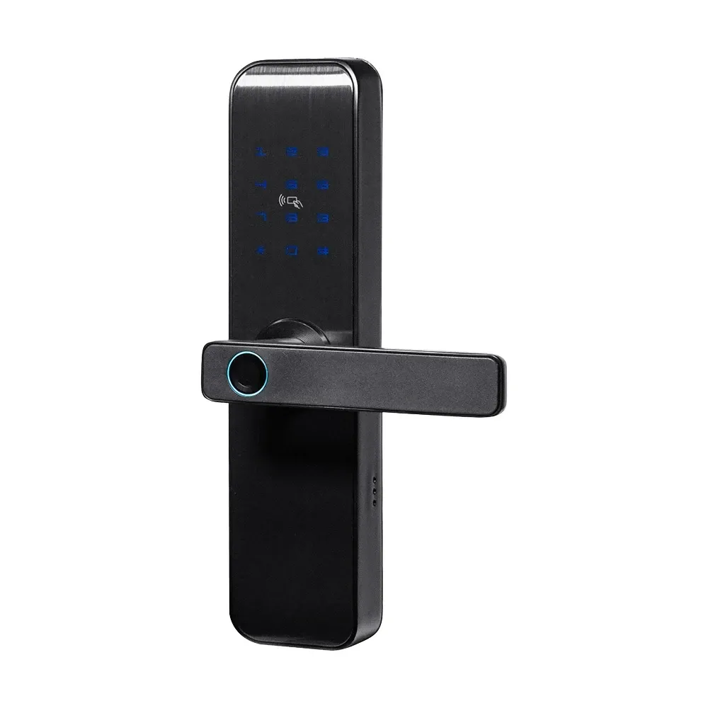 Замок біометричний автономний Trinix TRL-7703WF Black L/R з Bluetooth, зчитувачем відбитків пальців і карт Mifare (65-00082) Київ - фото 4