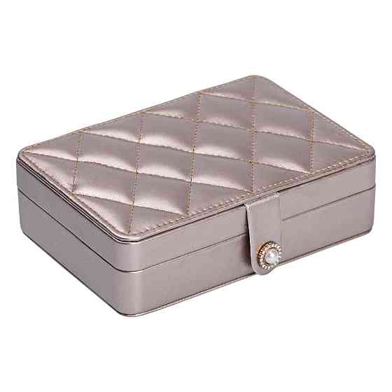 Еко-шкатулка для прикрас 16×11 см золотистого кольору Київ