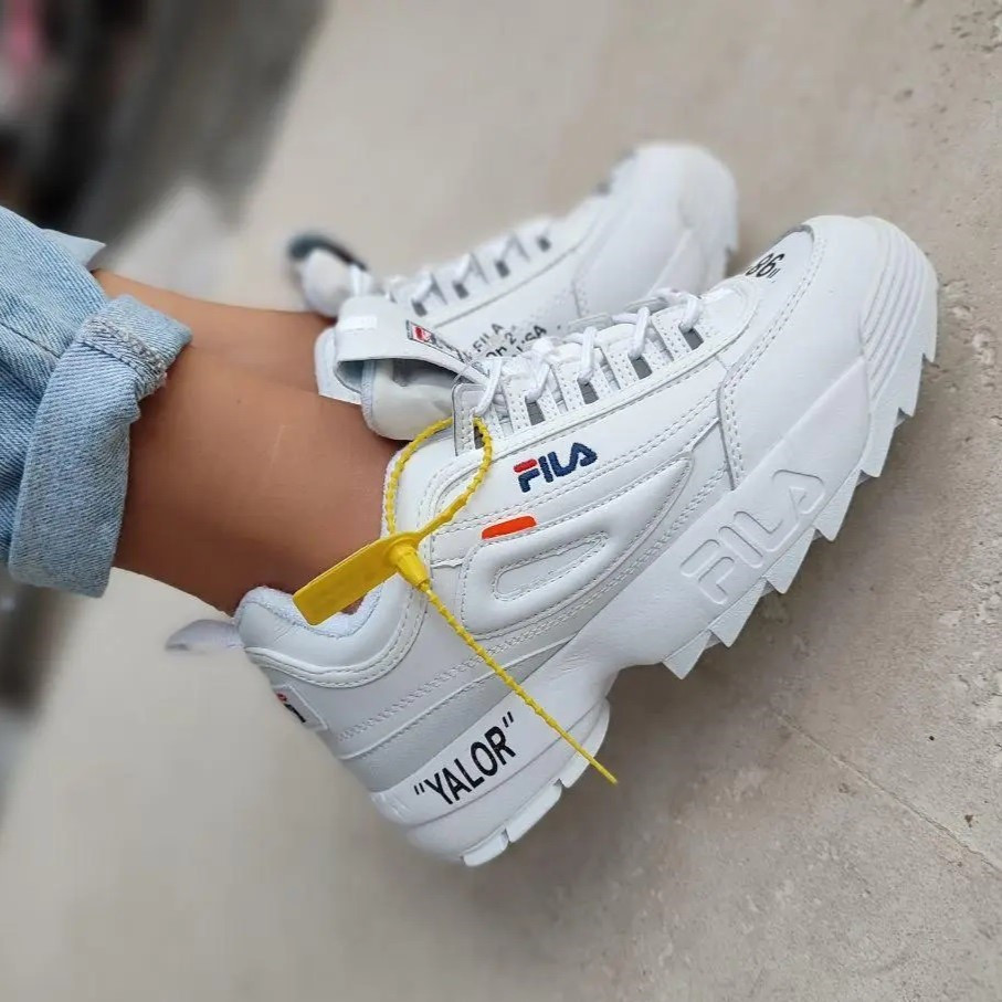 Кроссовки FILA Disruptor Белые Кожаные Фила Женские (размеры: 36,37,38,39,40,43) Видео Обзор Днепр - изображение 9