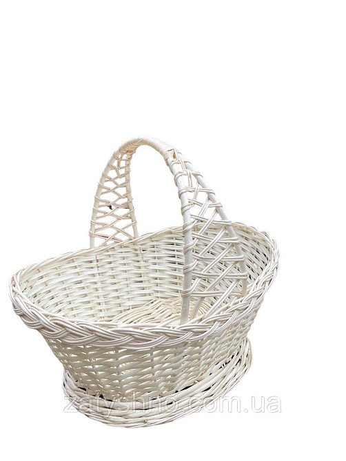 Біла плетена корина ошатна Київ - фото 5