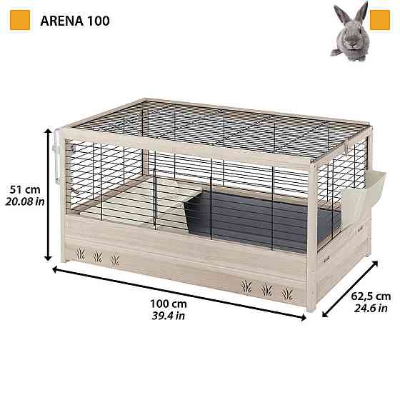 Дерев'яна клітка для кроликів і морських свинок Ferplast Arena 100 (Ферпласт Арена 100) Запоріжжя