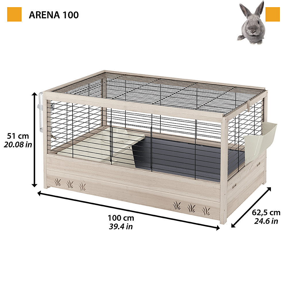 Дерев'яна клітка для кроликів і морських свинок Ferplast Arena 100 (Ферпласт Арена 100) Запоріжжя - фото 2
