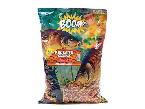 Принада в гранулах Pellets Монстр Краб 4-22мм 1кг Спод Мікс ТМ BOOM Київ