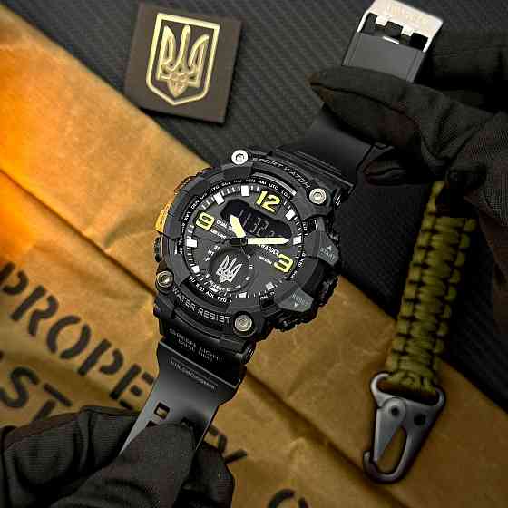 Awarder 003BKUASI Тризуб срібло Чорні + Коробка. Киев
