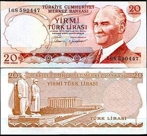 Туреччина / Turkey 20 lira 1970 Pick UNC Полтава - фото 1