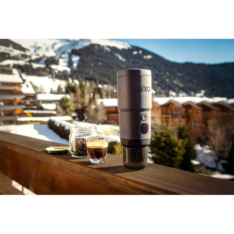 Портативна електрична еспресо-кавоварка Wacaco Pixapresso для меленої кави та капсул, червона Київ - фото 18