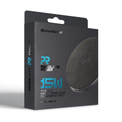 Зарядное устройство Armorstandart Wireless Charging Resolute Power AWC-47 Round 15W Black (ARM73179) Винница - изображение 2
