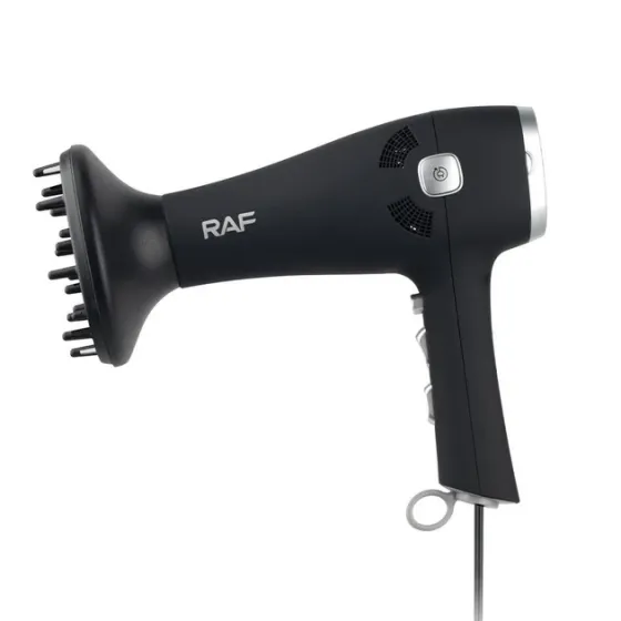 Мощный Фен для волос Domotec/RAF R-402В 2400Вт с диффузором (2 насадки), 3 режима температуры мк Киев