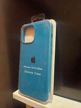 Силіконовий чохол для iPhone 13 Pro Max, яскраво-блакитний — сумісний з MagSafe Київ