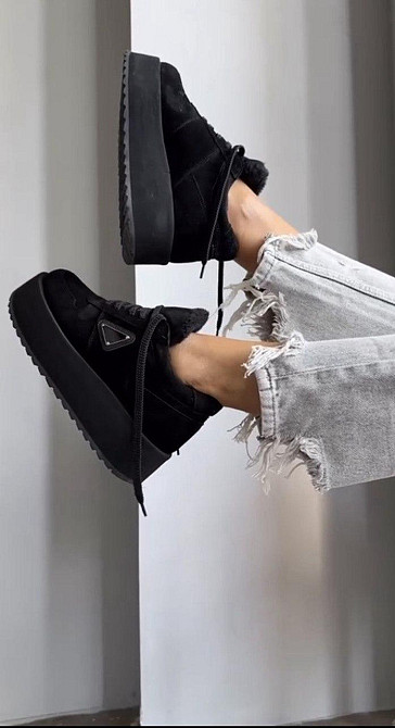 Molly Кросівки жіночі MOLLY 876 чорні (зима, замша натуральна) (5734) 38 Коломия - фото 3