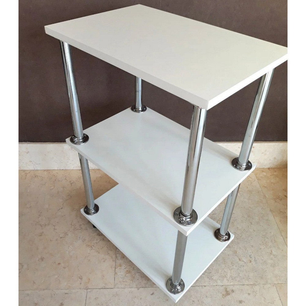 Косметологическая тележка этажерка мастера косметолога на колесиках для салона красоты Белый Киев - изображение 3