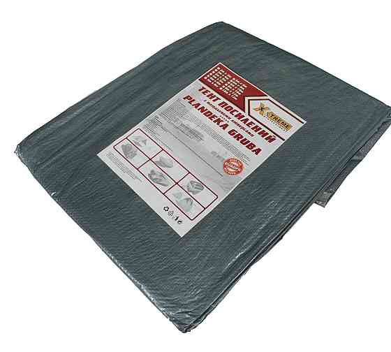 Тент 100г/м2  12х18м "Grey" тарпауліновий тент Дніпро