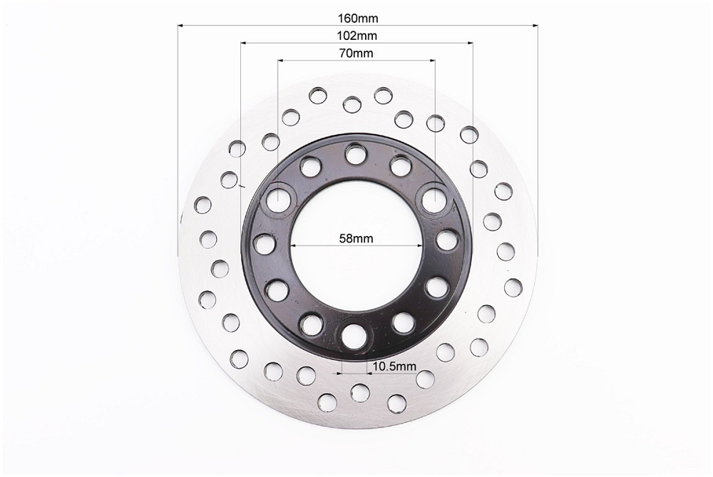 Диск гальмівний Honda DIO, ЧОРНИЙ Киев - изображение 2