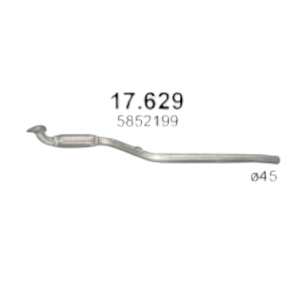 Труба Опель Meriva A 1.6 (штаны) приемная Мукачево - изображение 1