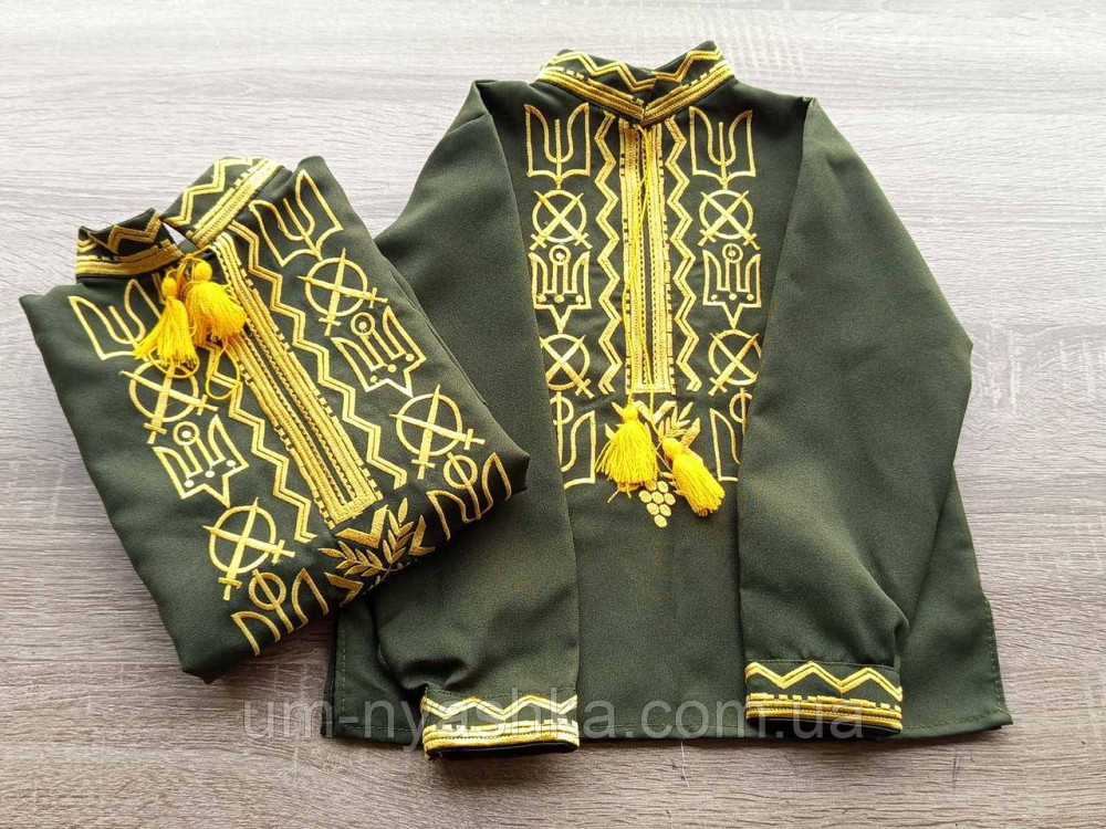 Вышиванка с двусторонней вышивкой 