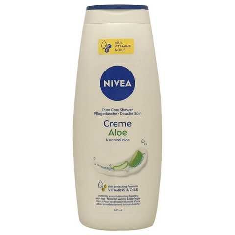 Гель-догляд для душу "Крем та алое" NIVEA Creme Aloe Care Shower 650 ml Львів - фото 1