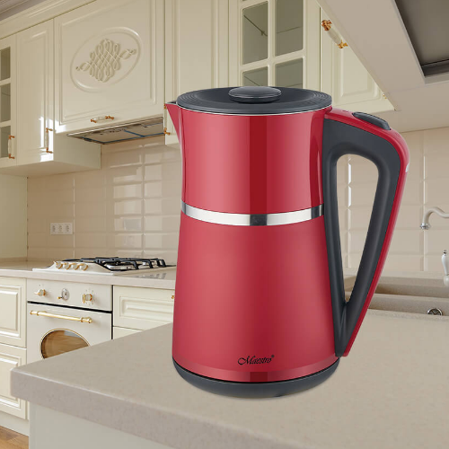 Електрочайник 1,7л 1500W метал (диск) червоний MR-030-RED Maestro Житомир - фото 2