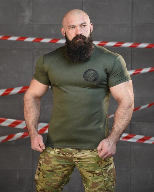 Тактична футболка потоотводная SABUR асо олива ВТ6556 Одеса - фото 2