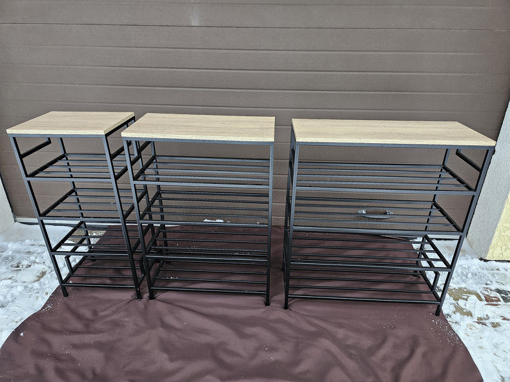 Полиця LOFT лофт 75 см етажерка для взуття (M-102) Київ - фото 6