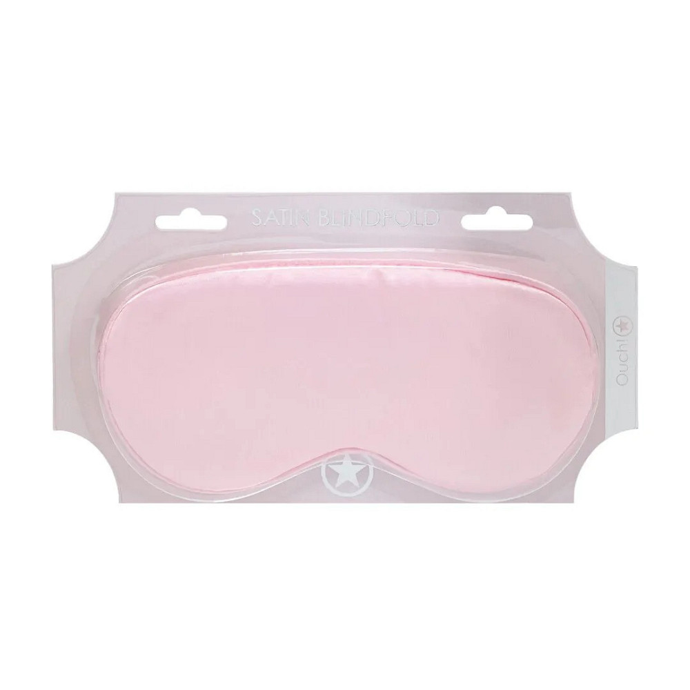 Маска на очі - Ouch! Satin Blindfold Powder Pink Sex Aura Київ - фото 5