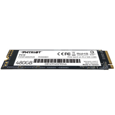 Накопитель SSD M.2 2280 480GB Patriot (P310P480GM28) Винница - изображение 4
