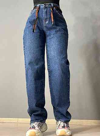 Джинсы женские Liana 478 skater jeans relax широкие с поясом синие, синий, 31, 31, 84 см, 112 см Киев