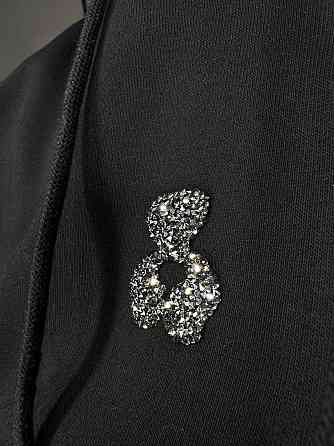 Костюм женский A-N 2735 с медвежонком в ​​камнях - худи и штаны черный, черный, XL Киев