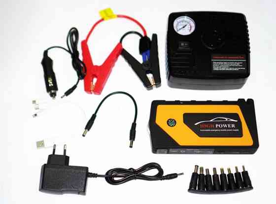 Пусковий пристрій із компресором для авто Jump Starter 8399 9980mAh Винница