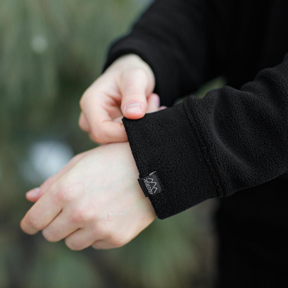 Флісовий зимовий чоловічий костюм Pobedov Mariot. Чорний чоловічий флісовий костюм Київ - фото 14