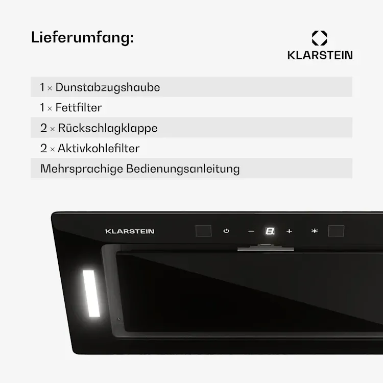 Б/У Вбудована острівна витяжка Klarstein Hektor Eco 72см з Німеччини Дніпро - фото 4