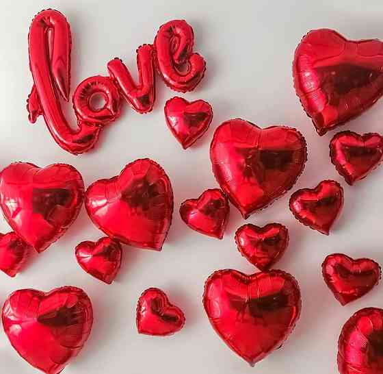Love фольговані кулі червоні Київ